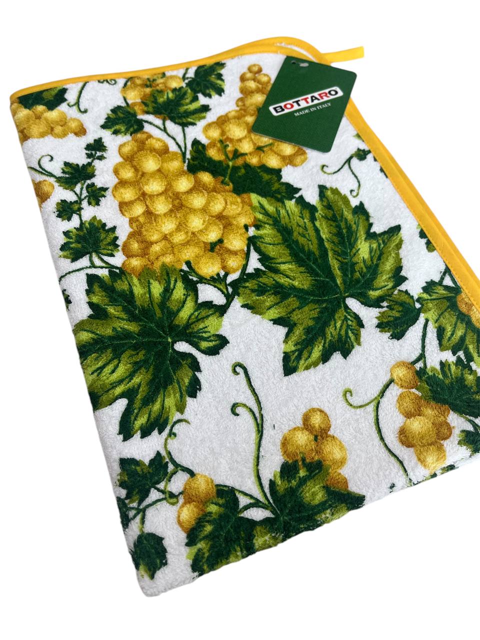 Strofinaccio in spugna di cotone 50x70cm Vite Gialla