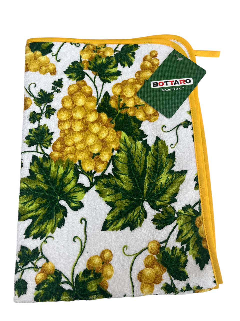 Strofinaccio in spugna di cotone 50x70cm Vite Gialla