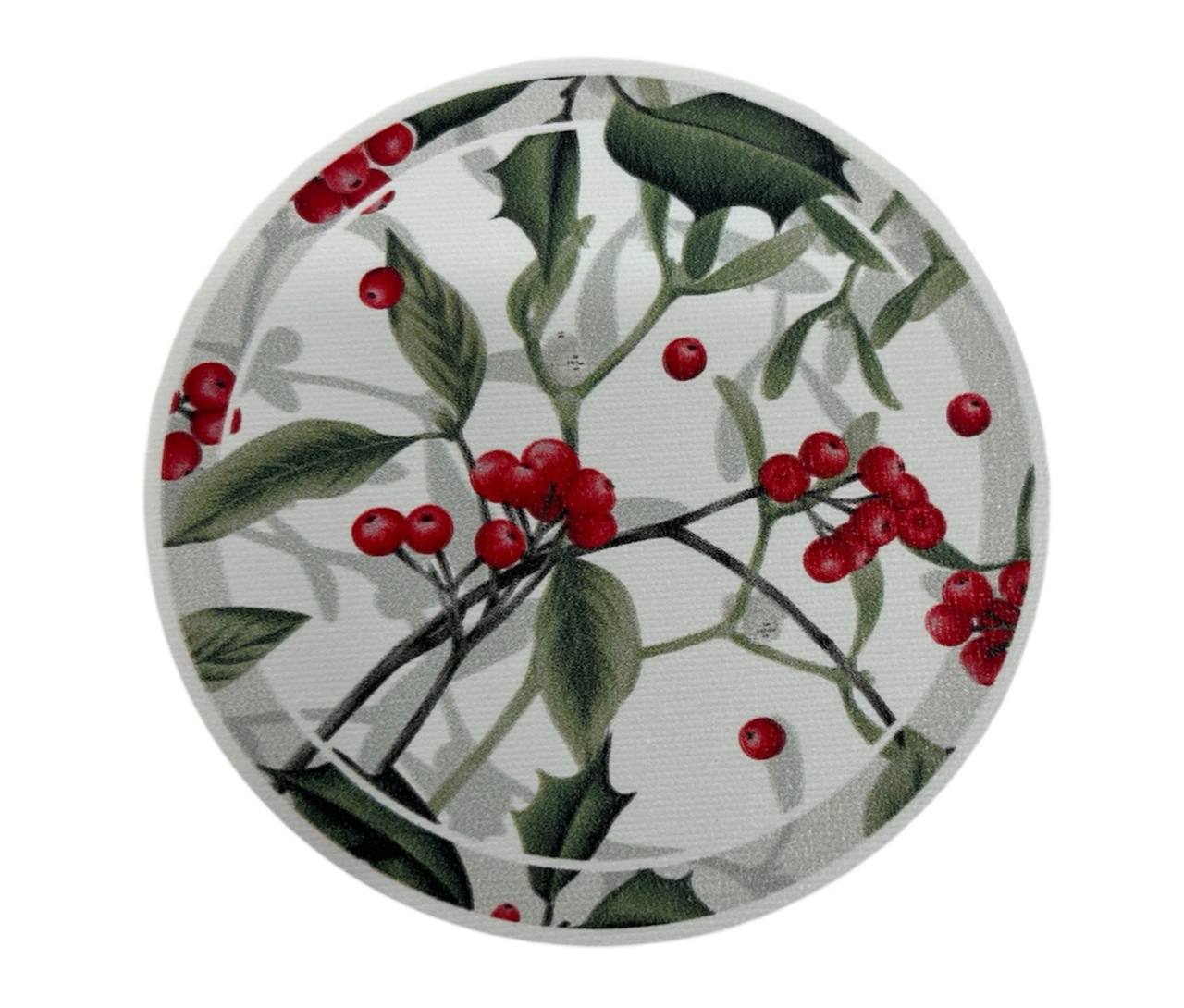 Set 6 sottobicchieri in vinile Natale Carillon