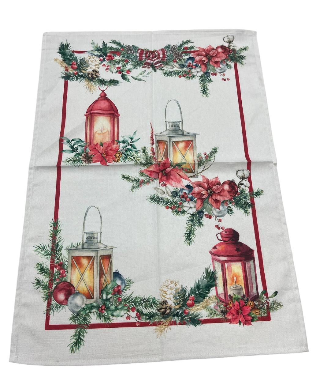 Strofinaccio in cotone 50x70cm Natale