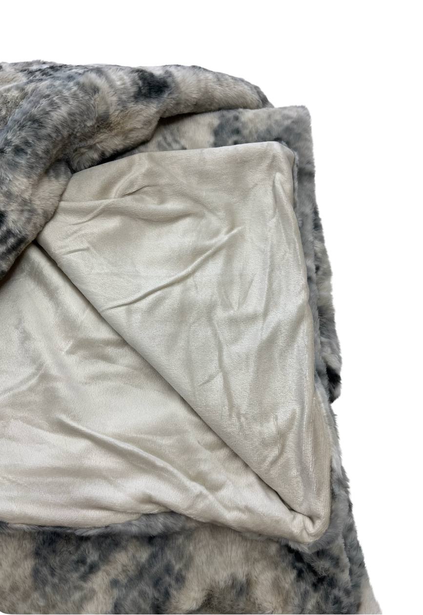 Plaid in eco pelliccia Aida