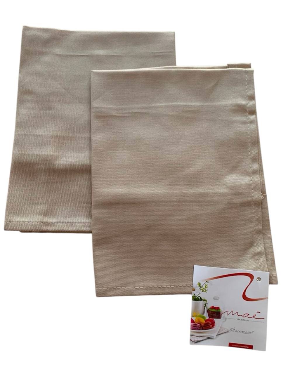 Coppia tovaglioli Deliziosa 40x40cm 100% cotone