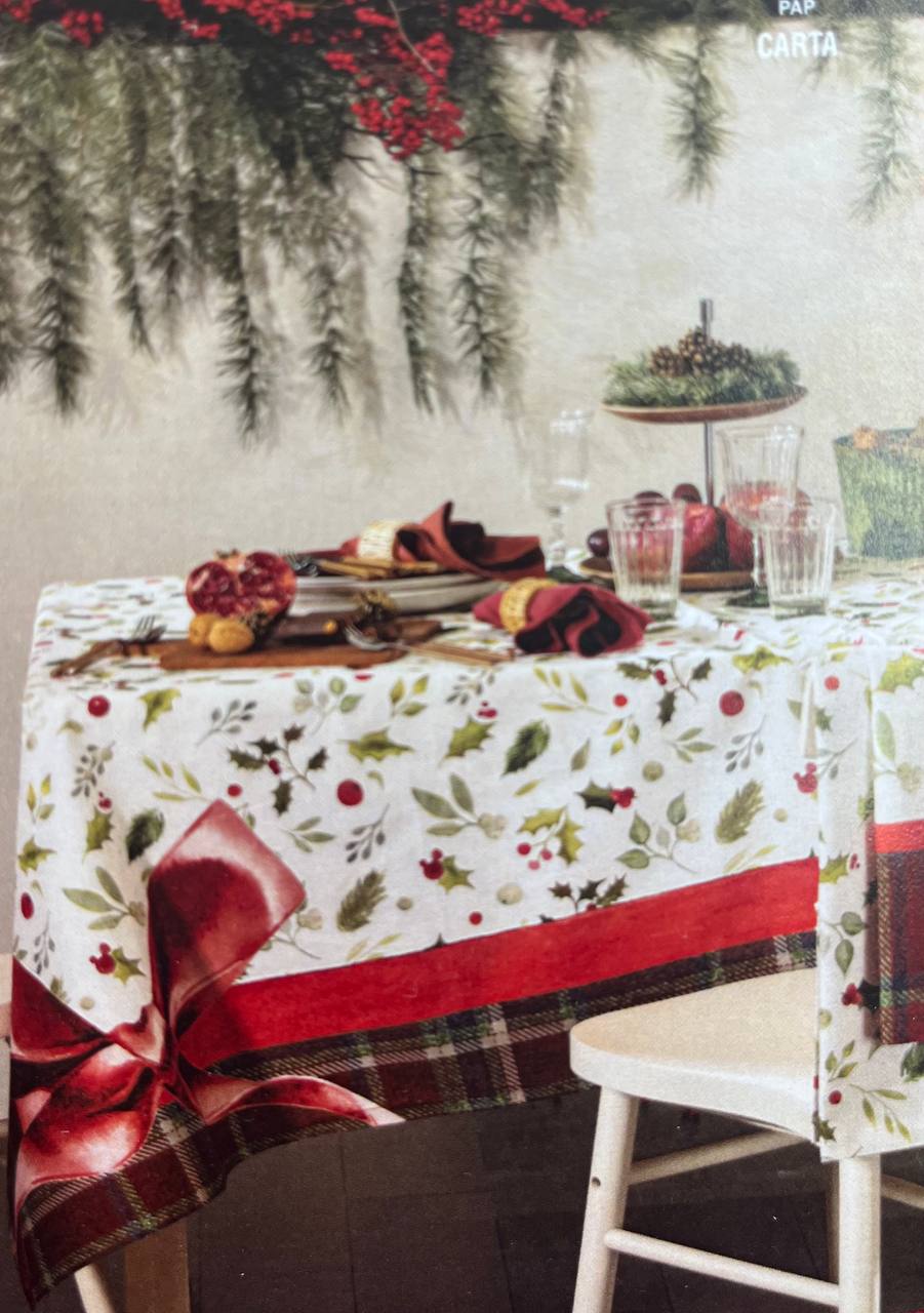 Tovaglia da tavola antimacchia Natale Noel