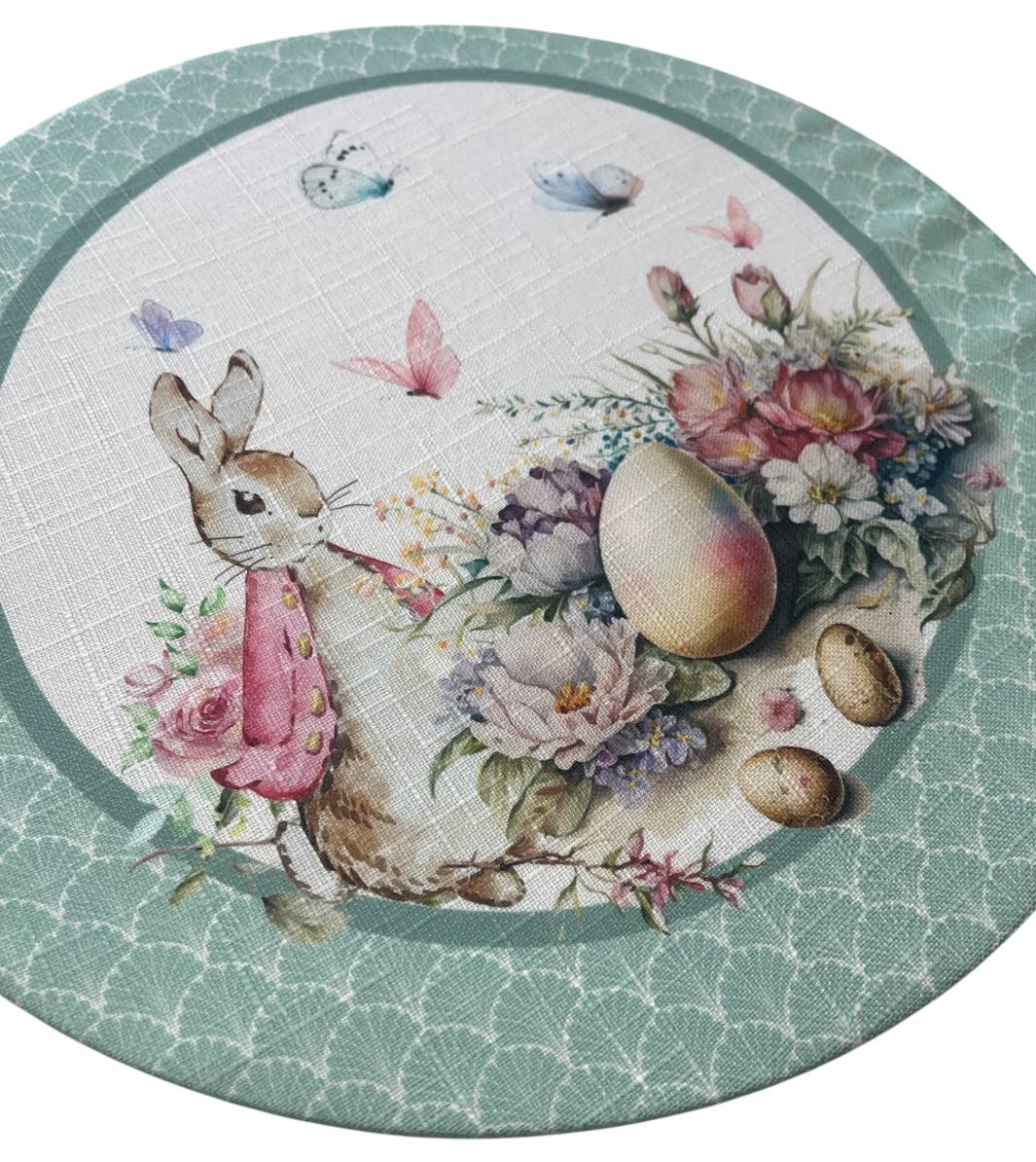 Set 2 sottopiatti Pasqua Easter Eggs acqua