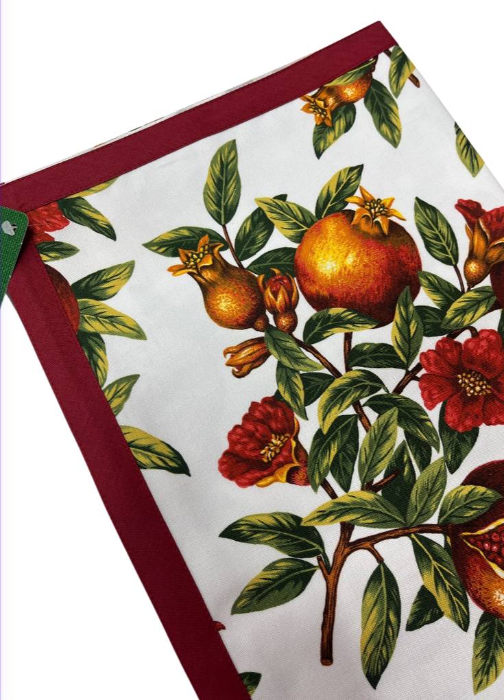 Tovaglia da tavola 120x120cm in cotone Melograno