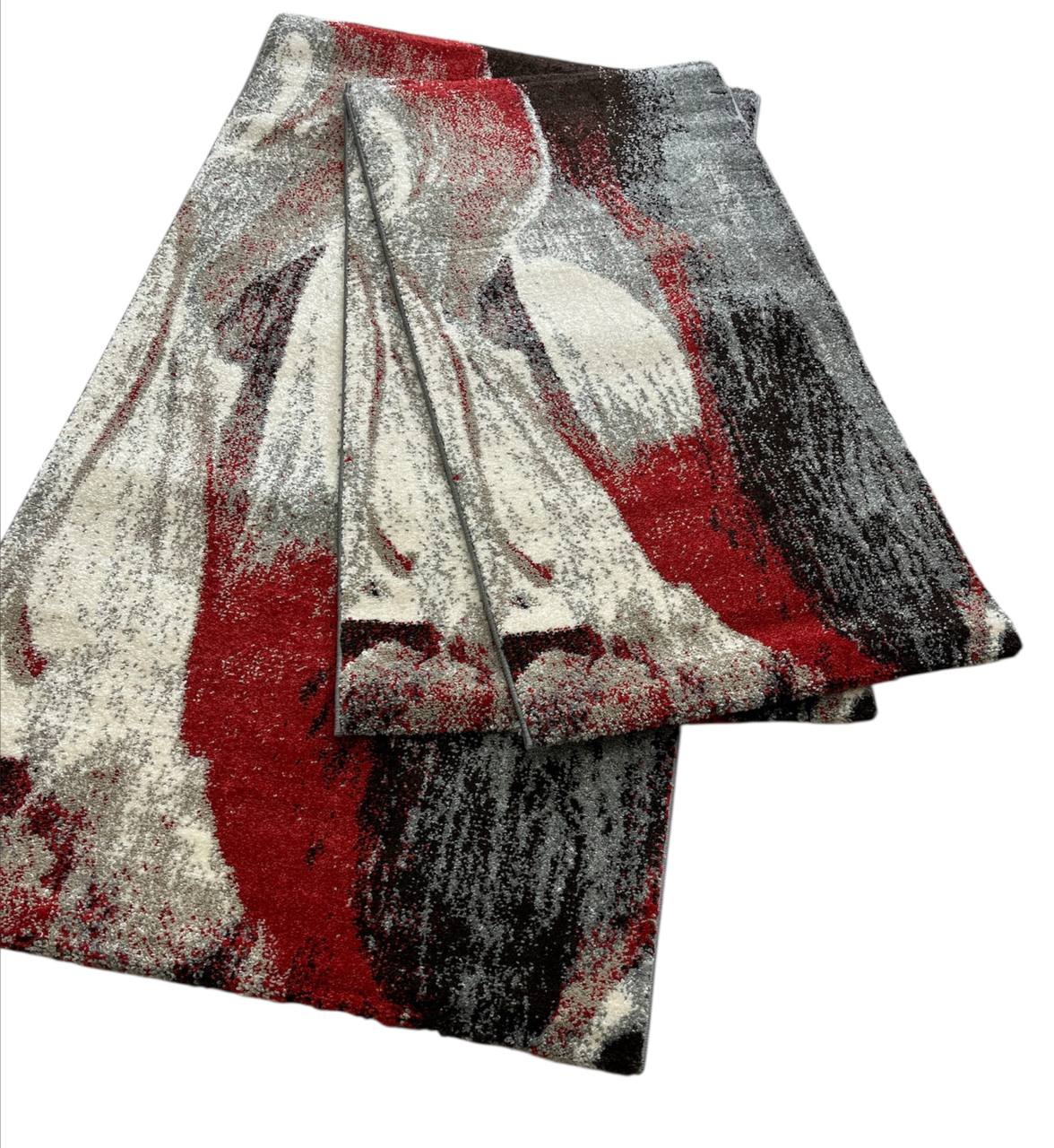 Parure tappeti (3 pezzi) Milano TER011 rosso