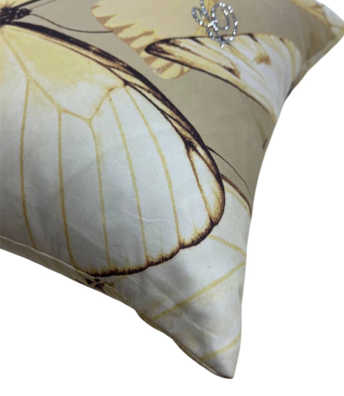 Cuscino arredo 42x42cm Occhi Blu farfalle