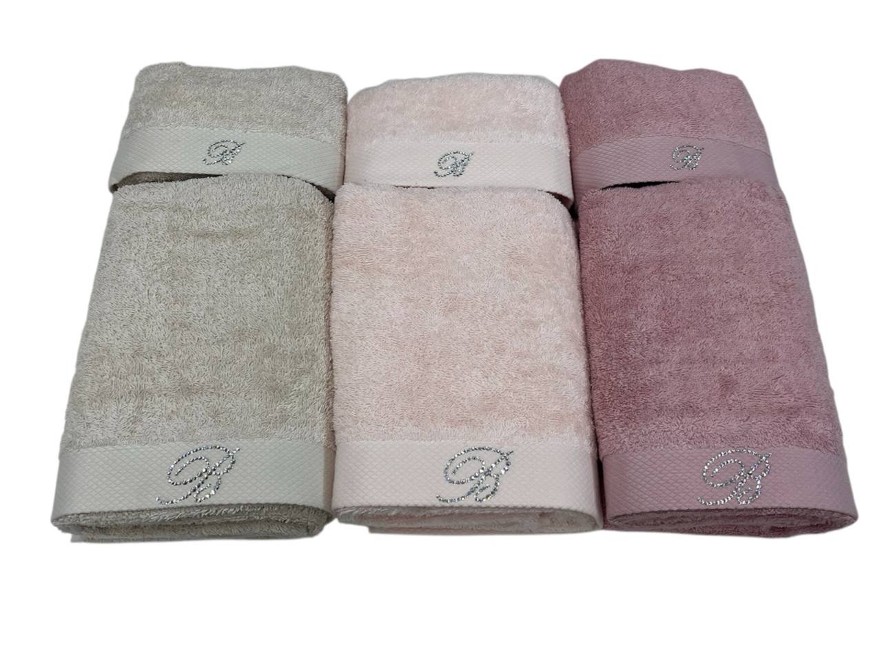 Set spugna 3 coppie Benessere con logo in strass
