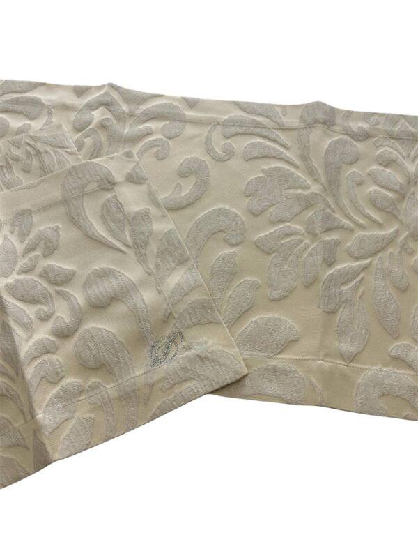 Tris centrini 3 pezzi Damasco Beige