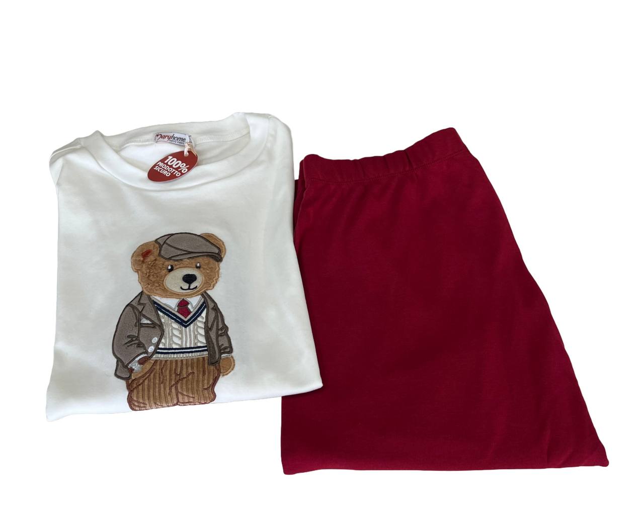 Pigiama donna in caldo cotone orso