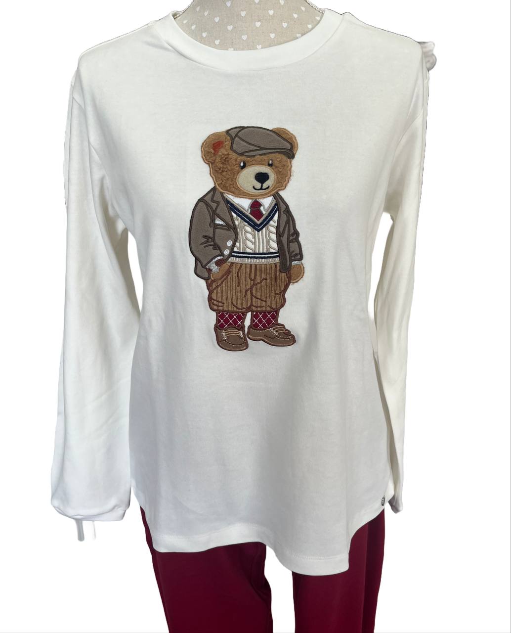 Pigiama donna in caldo cotone orso