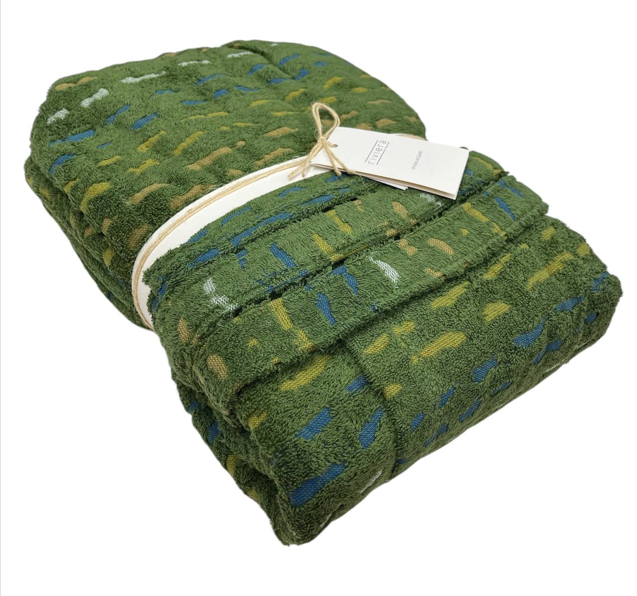 Accappatoio in spugna jacquard Gatsby Verde