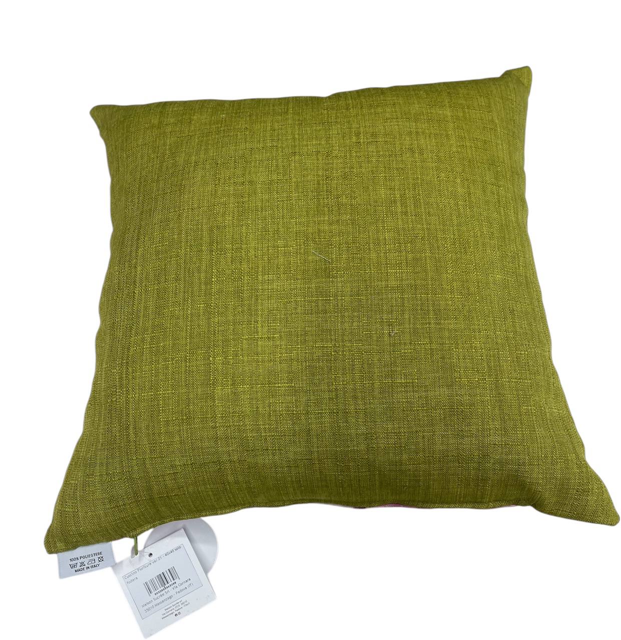 Cuscino arredo 40x40cm Fioriture