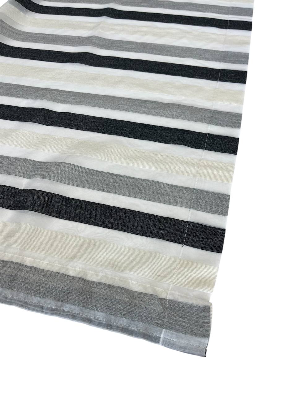 Coppia tendine a vetro 60x150cm righe