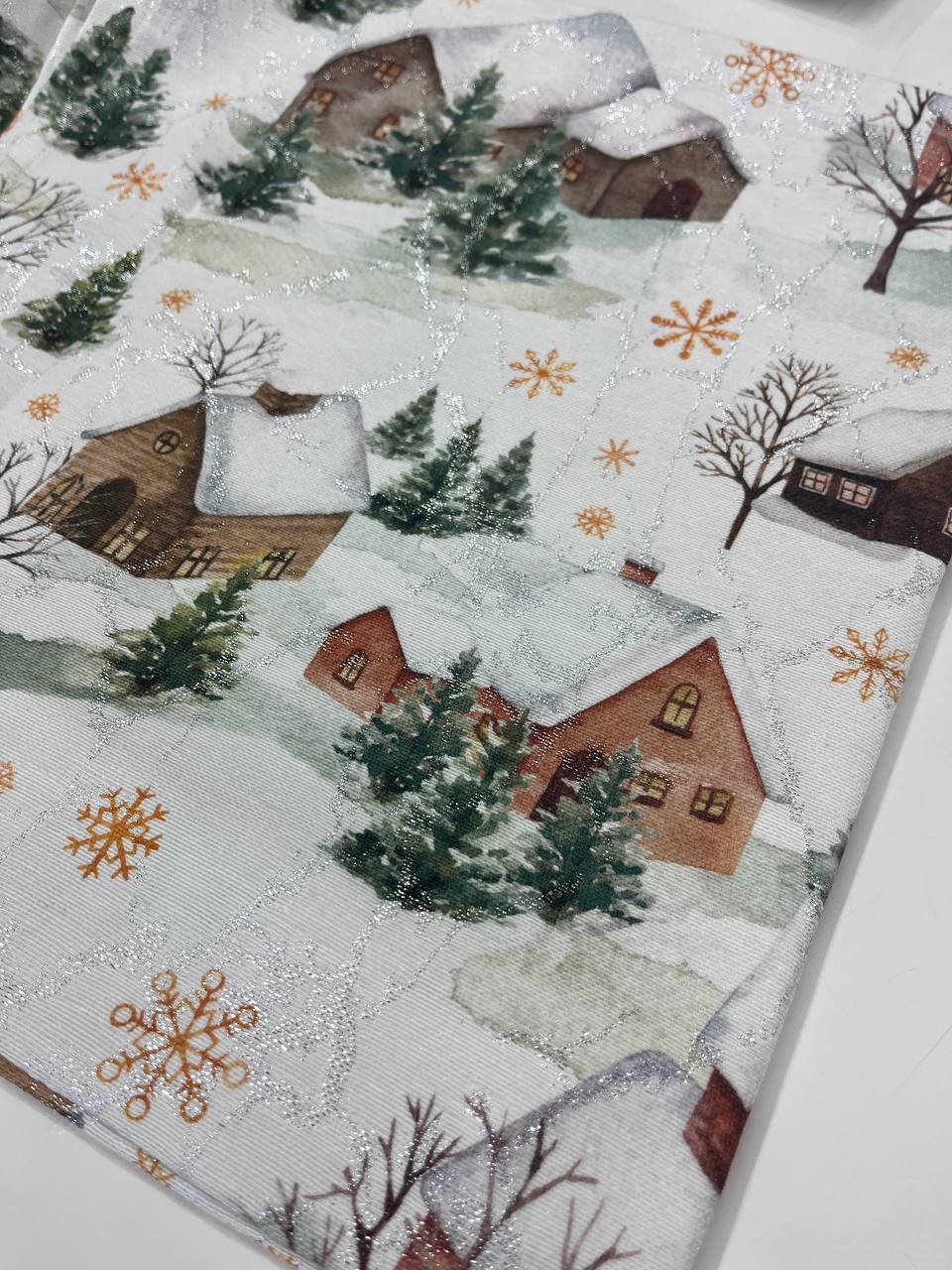 Centri da tavola Natale in gobelin Montana quadrato / runner