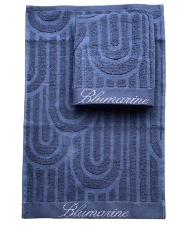 Coppia asciugamani Monogram spugna viso + ospite