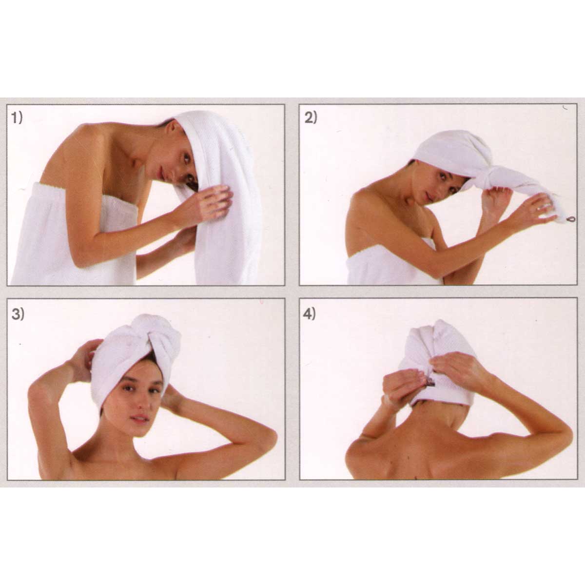 Turbante Asciugacapelli Pepe spugna di cotone 100%