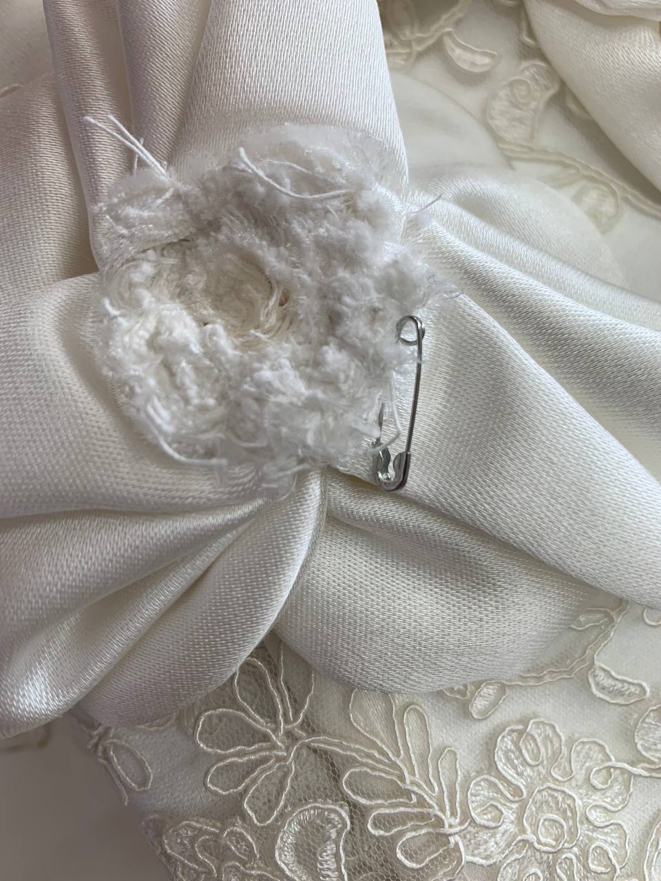 Coordinato coperta + completo lenzuola matrimoniale + tris centrini Desy ghiaccio