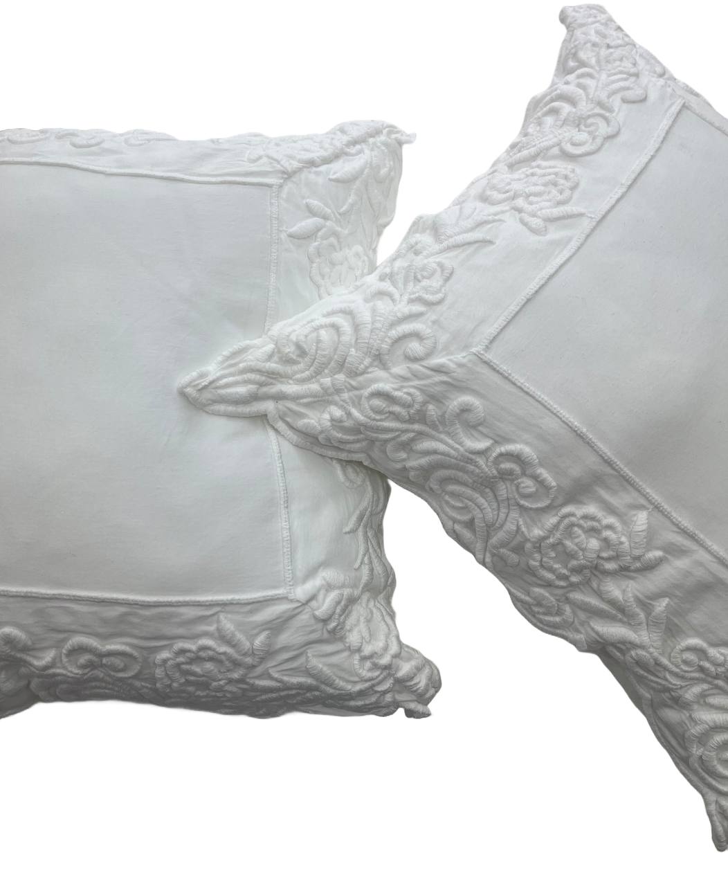 Trapuntino matrimoniale con coppia cuscini arredo Dune Merveille latte
