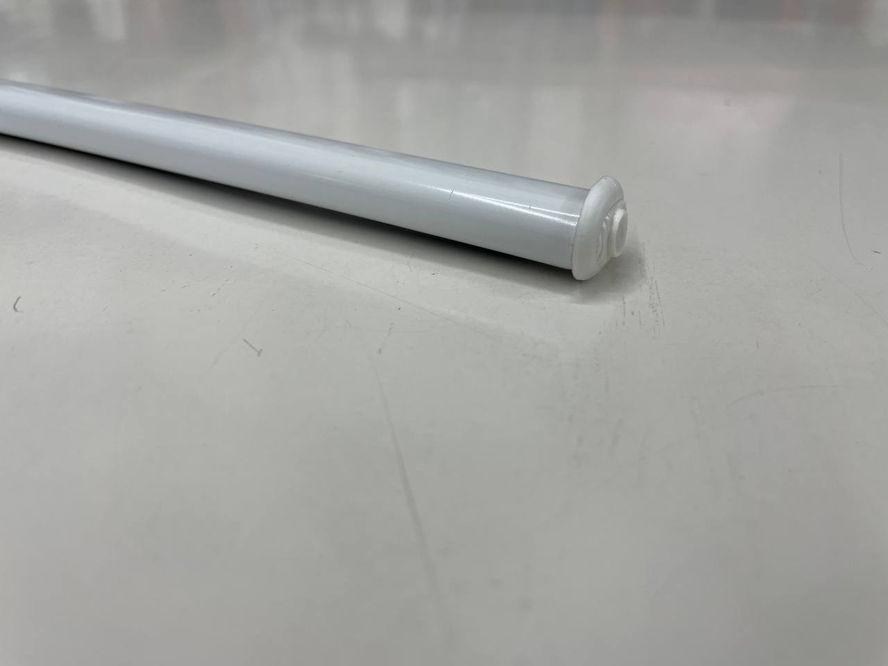 Coppia bacchette a vetro estensibile bianco in alluminio
