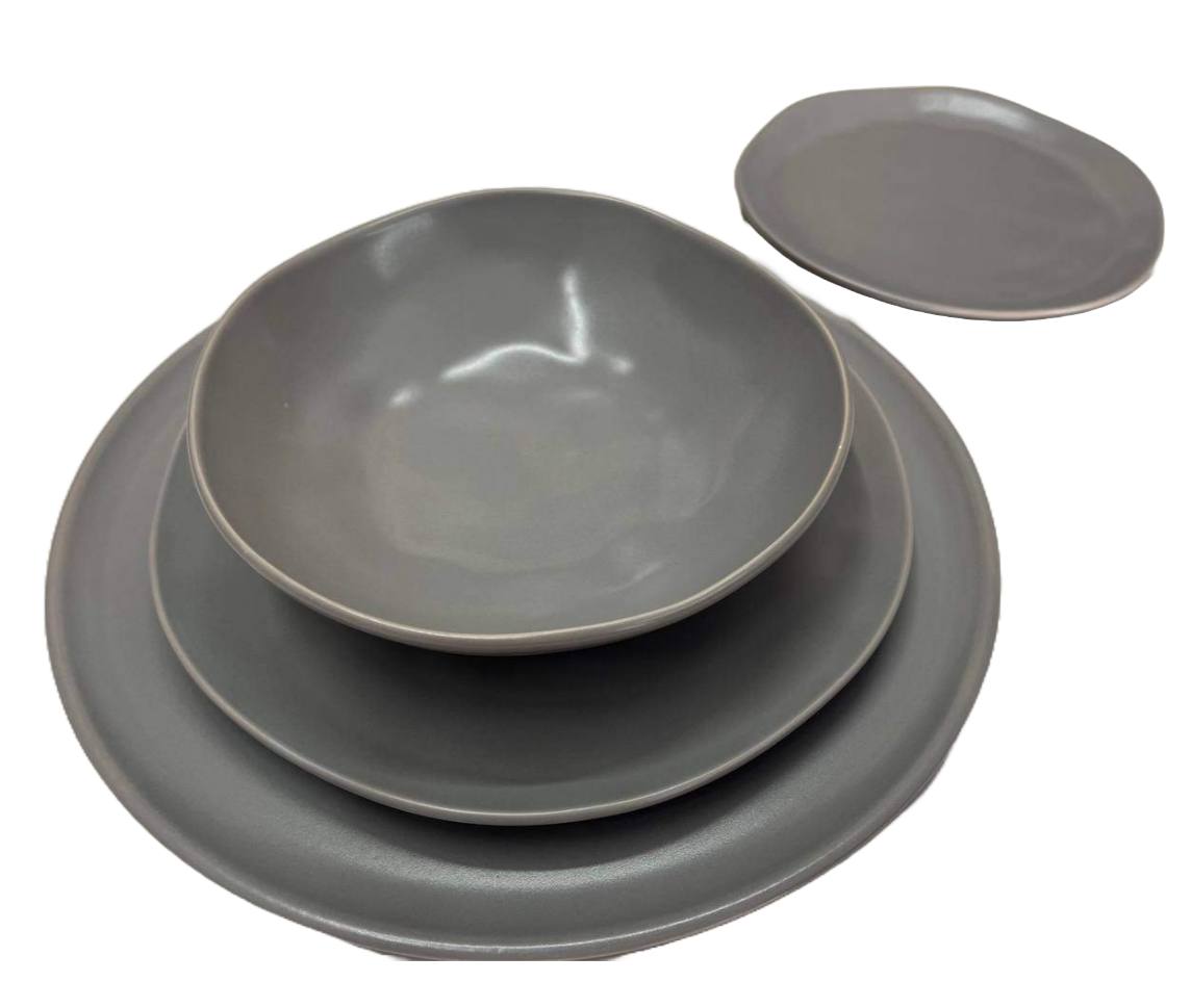 Set Piatti cucina Grés porcellanato Marostica Grigio