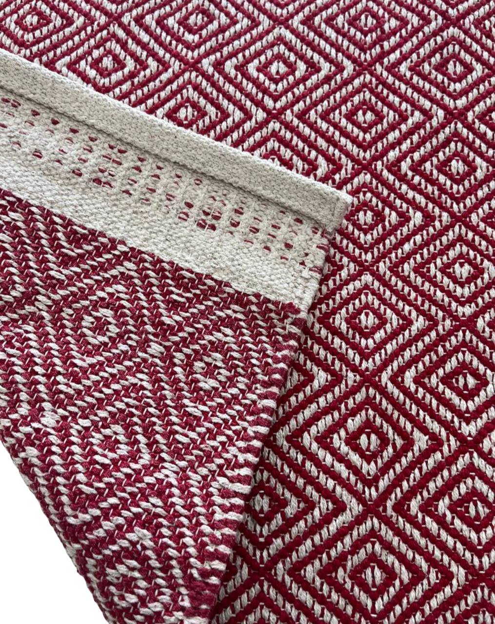 Tappeto Rombi in cotone con fondo antiscivolo