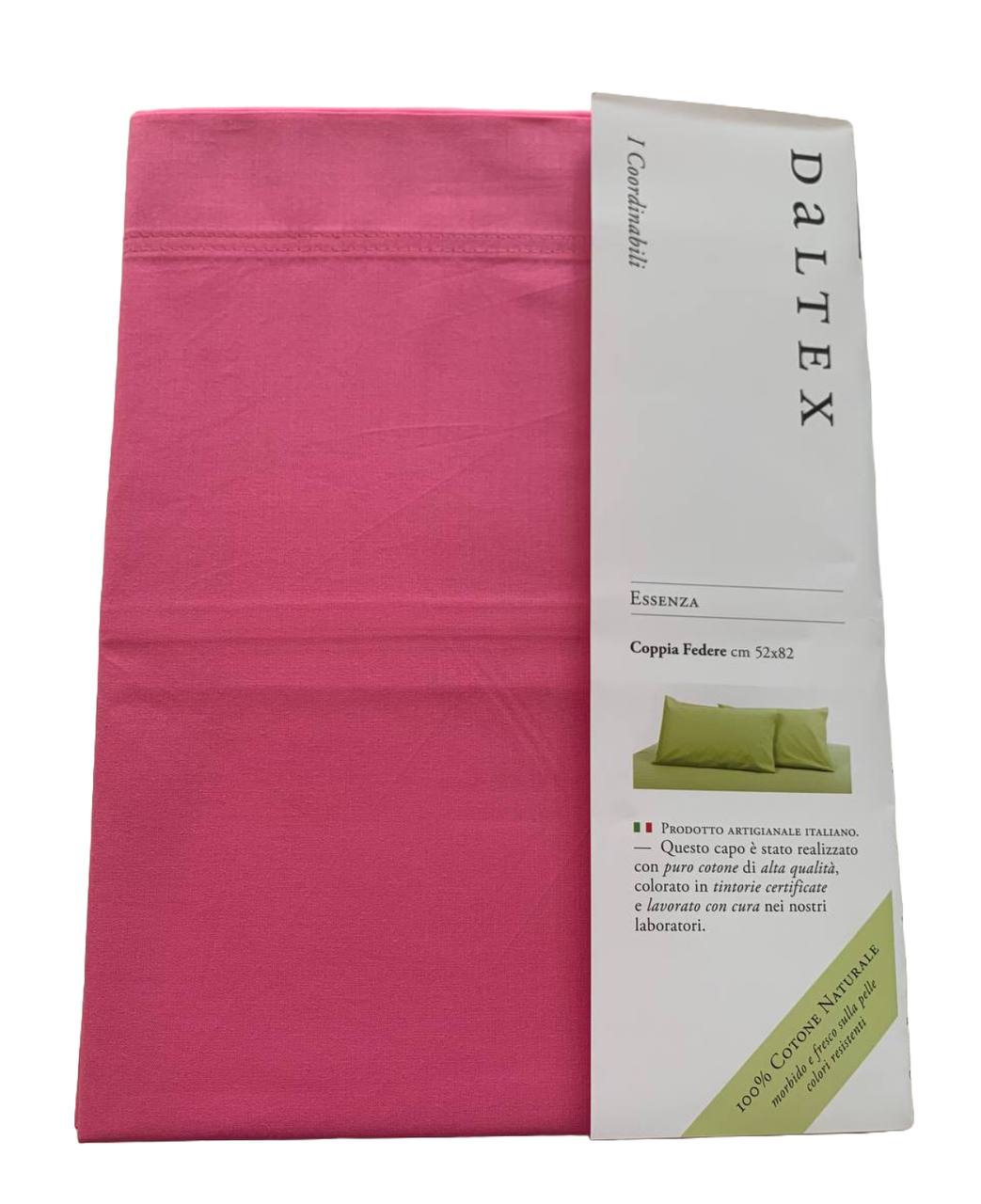 Coppia federe cm 52x82cm 100% cotone Essenza