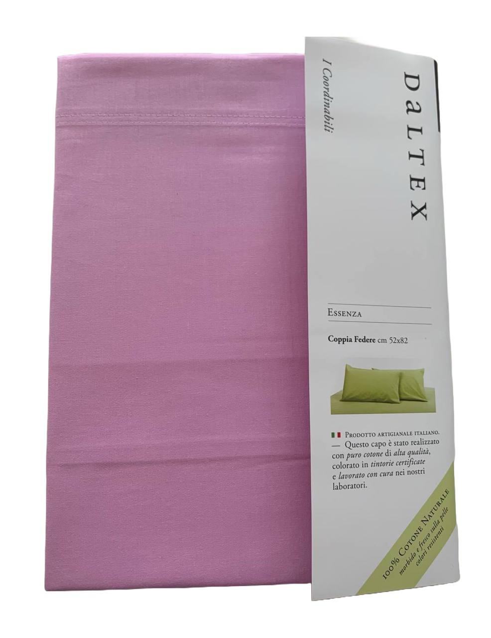 Coppia federe cm 52x82cm 100% cotone Essenza
