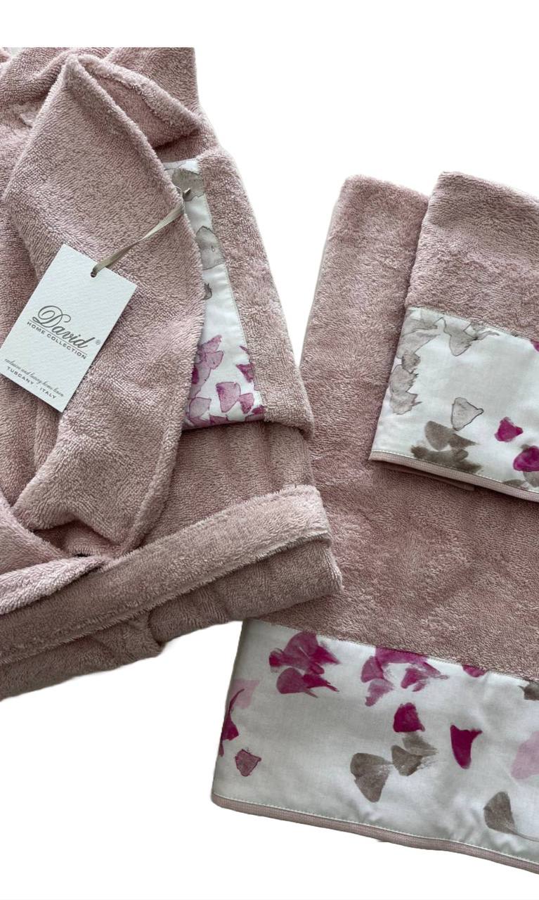 Set Bagno 3 pezzi (Accappatoio donna + coppia asciugamani)