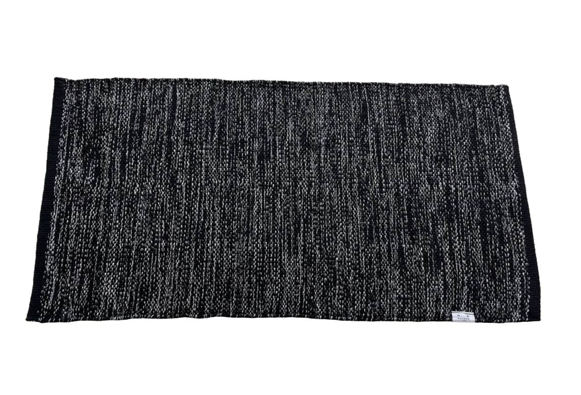 Tappeto in cotone Carola Nero