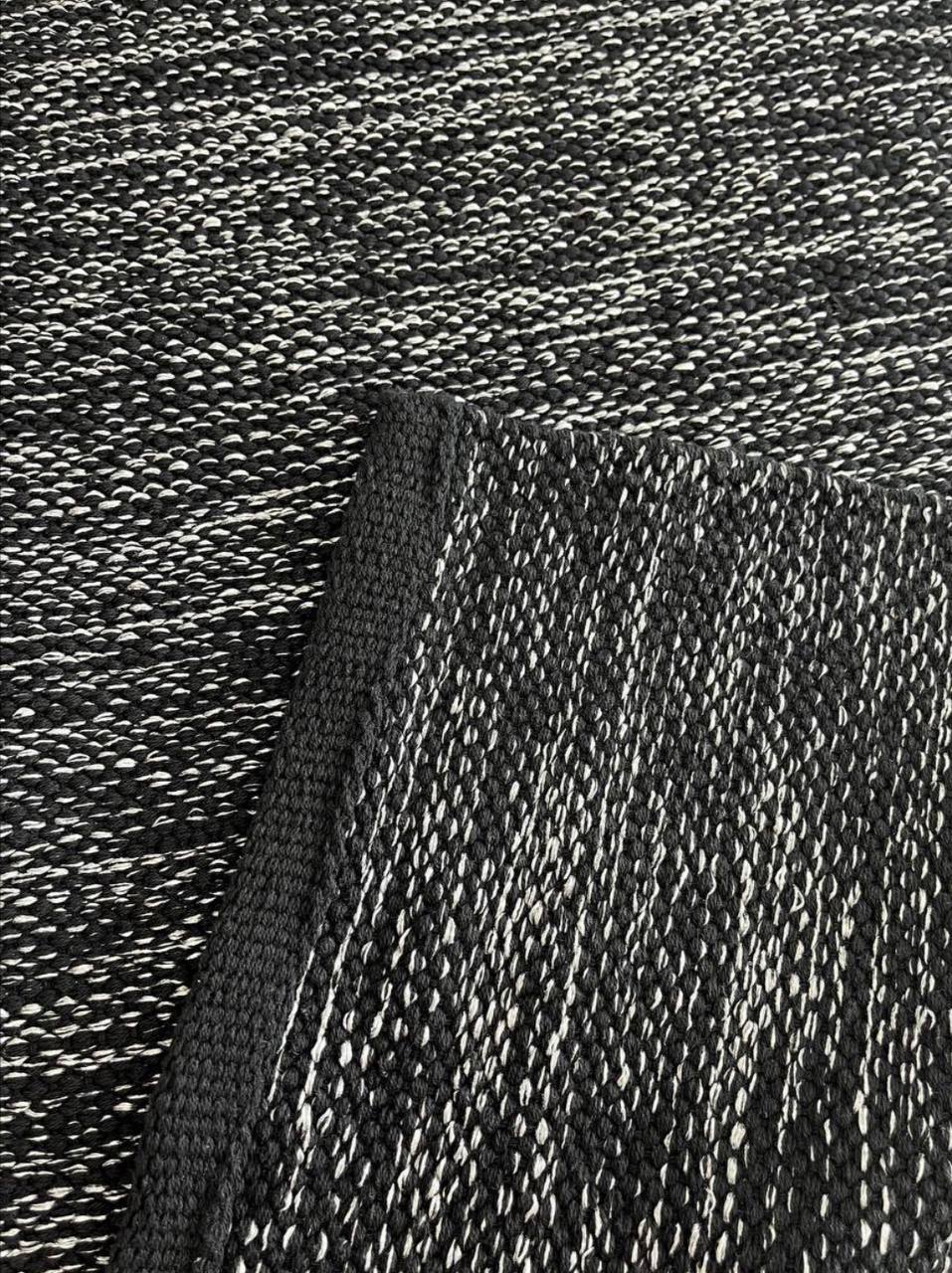 Tappeto in cotone Carola Nero