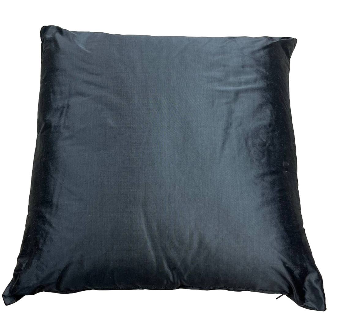Coppia cuscini arredo 50x50cm grigio acciaio