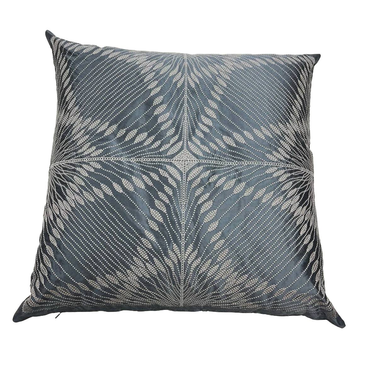 Coppia cuscini arredo 50x50cm grigio acciaio