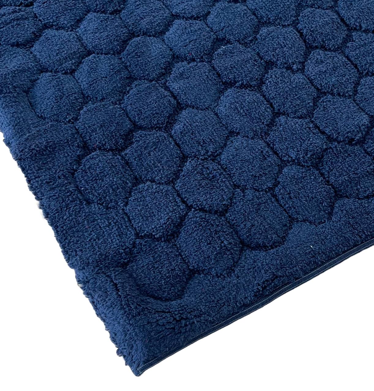 Tappeto da bagno in cotone Esagoni