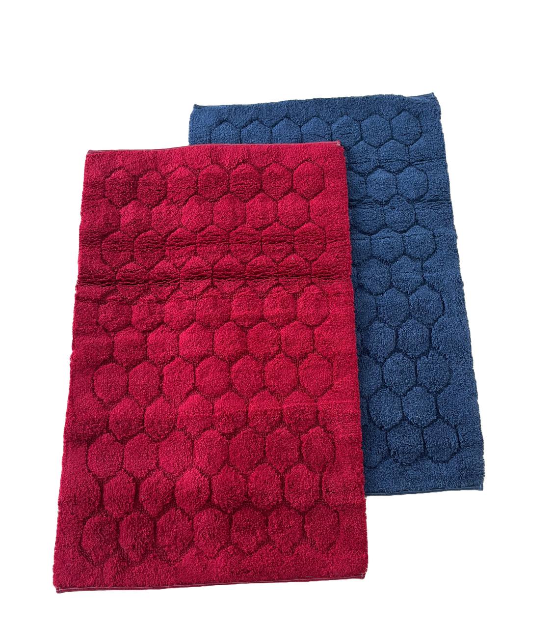 Tappeto da bagno in cotone Esagoni