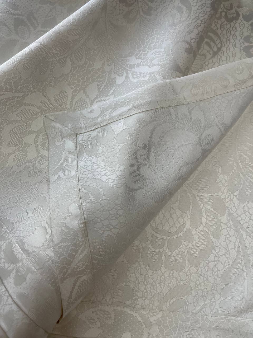 Tovaglia Jacquard antimacchia 180x320cm bianco