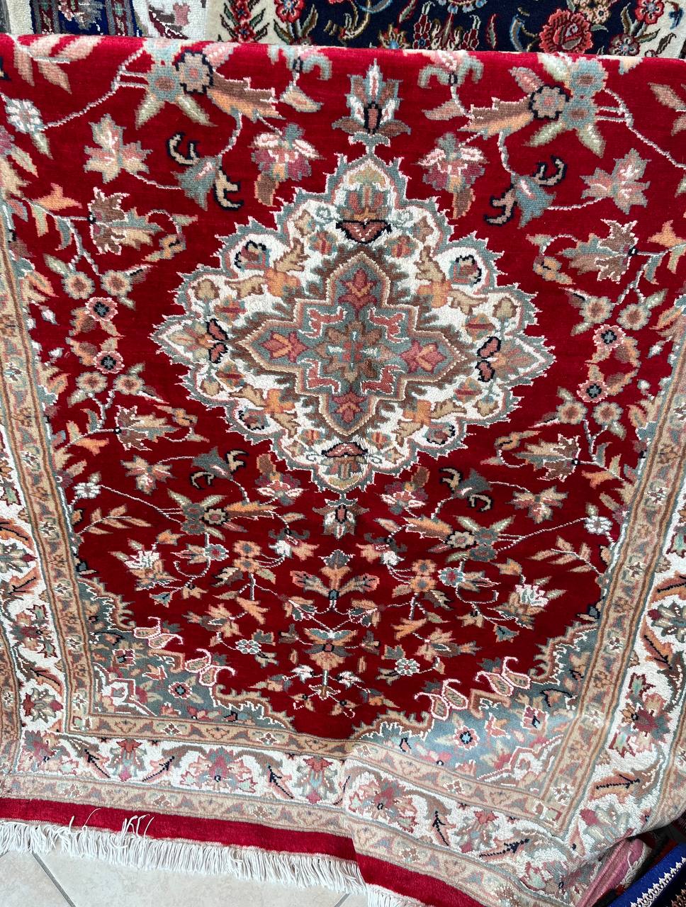 Tappeto Orientale Islamabad 194x122 cm rosso annodato a mano