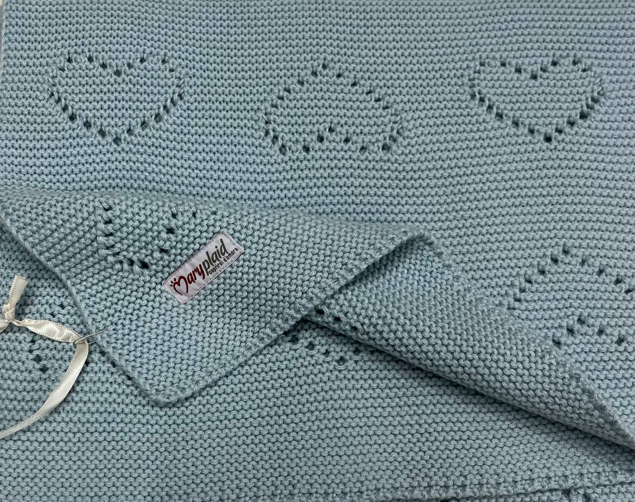 Coperta Carrozzina Baby Cuoricini 66x86 cm