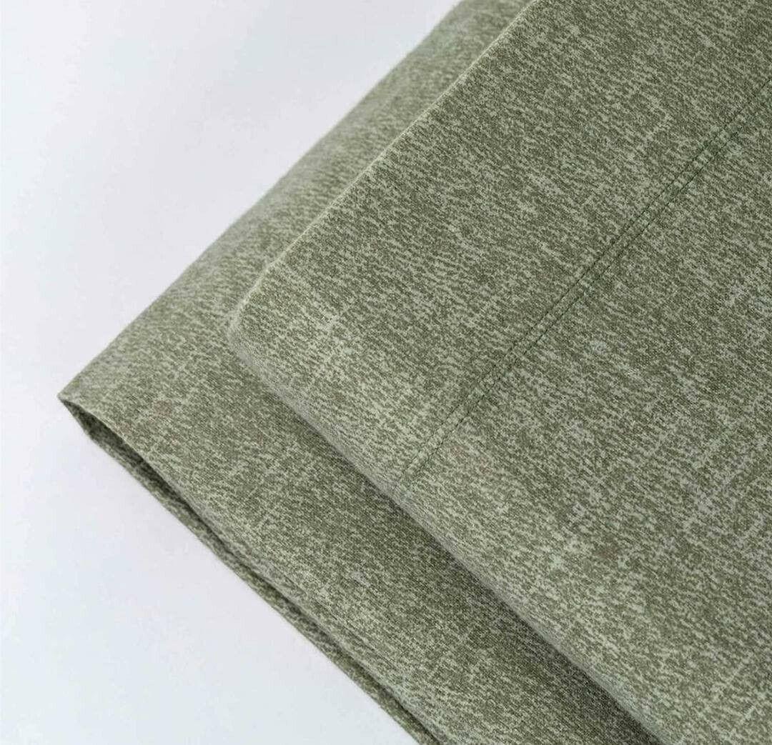 Completo lenzuola 1 piazza caldo cotone (coccola) Shadow Verde Oliva