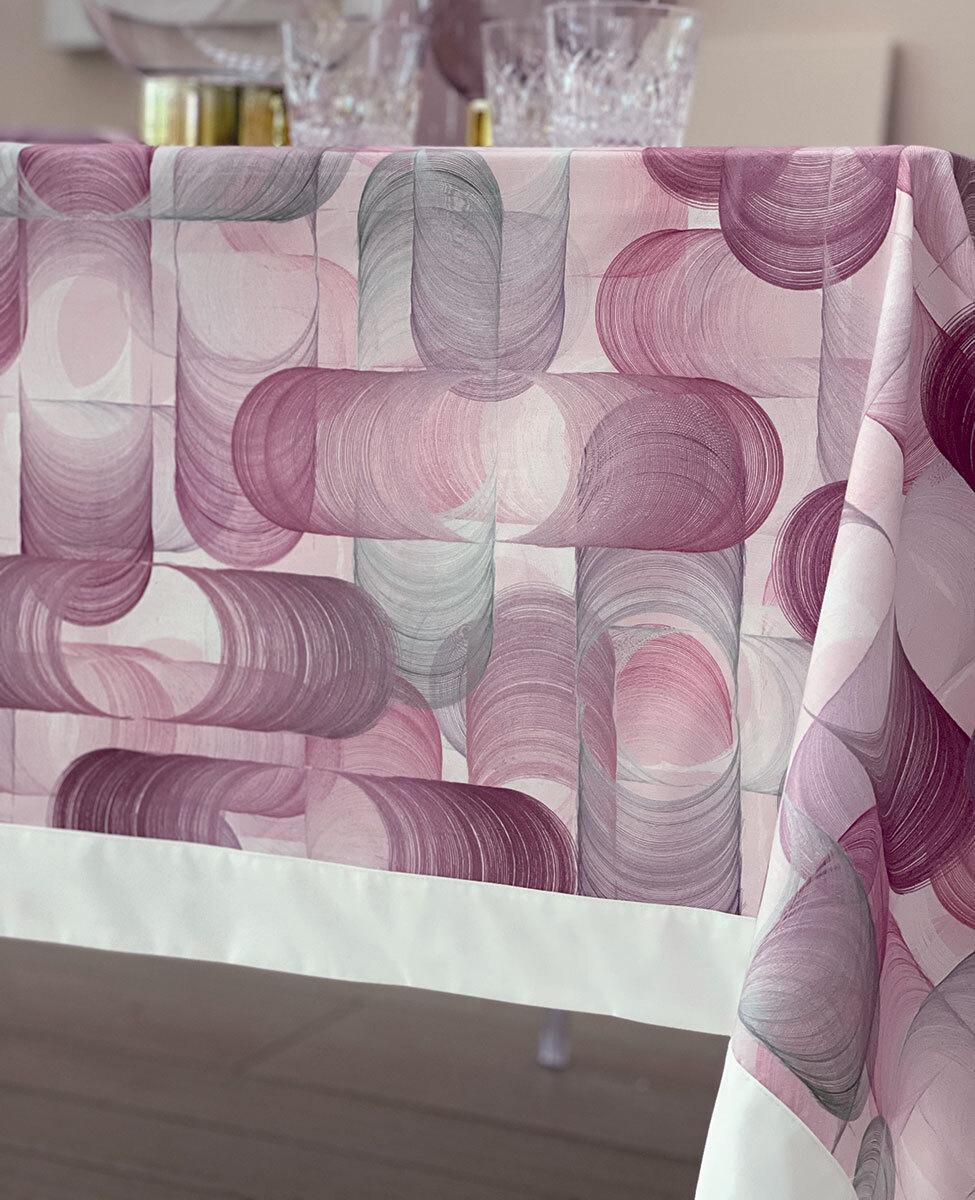 Tovaglia Stanley Magenta e Argilla