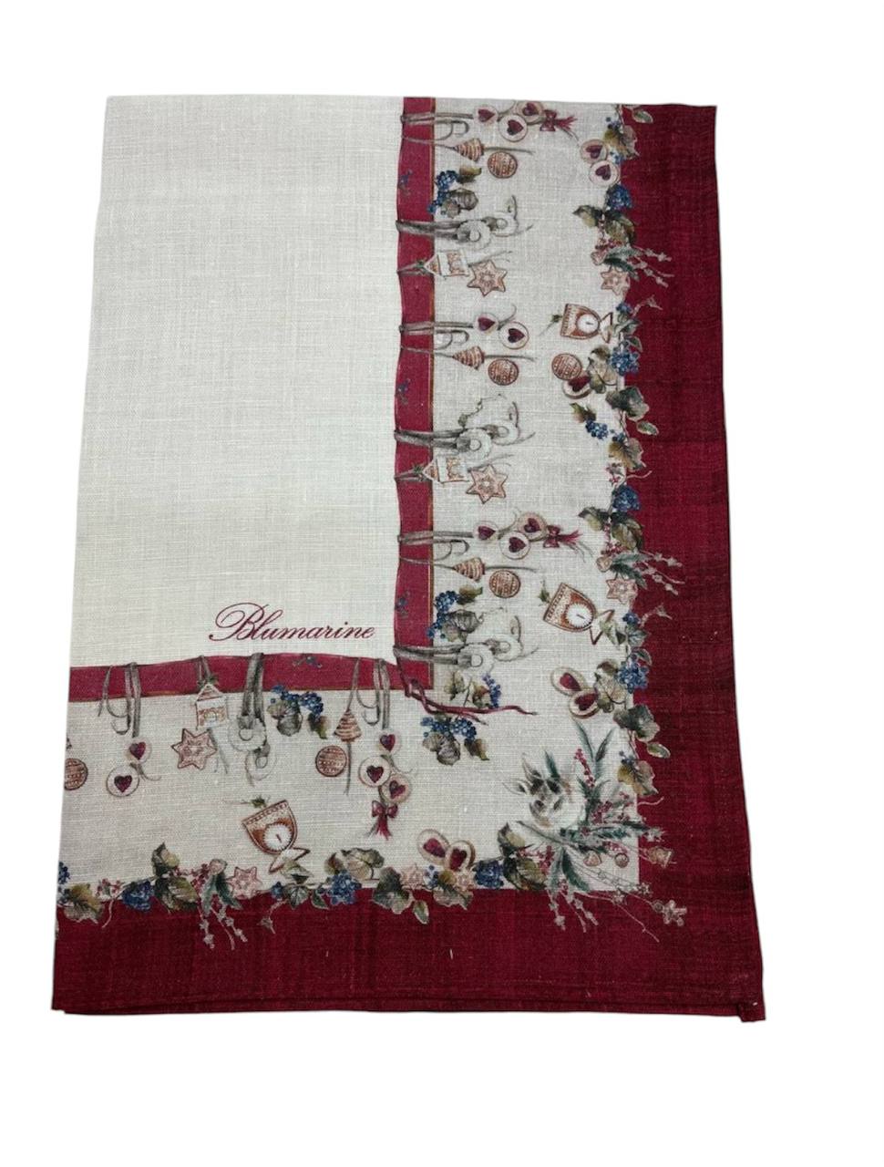 Strofinaccio Natale 50x70cm Biscotti rosso