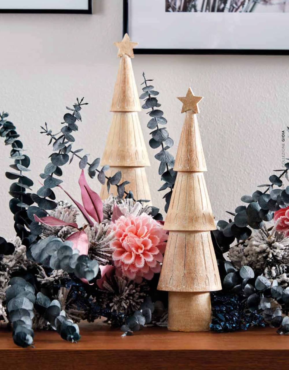 Pino Decorativo H 40cm in legno Xmas Tale