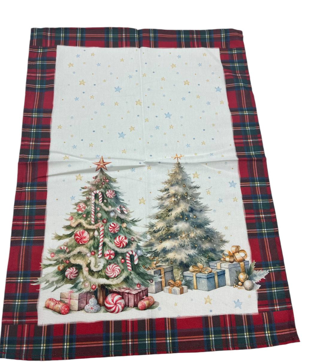 Strofinaccio in cotone 50x70cm Natale