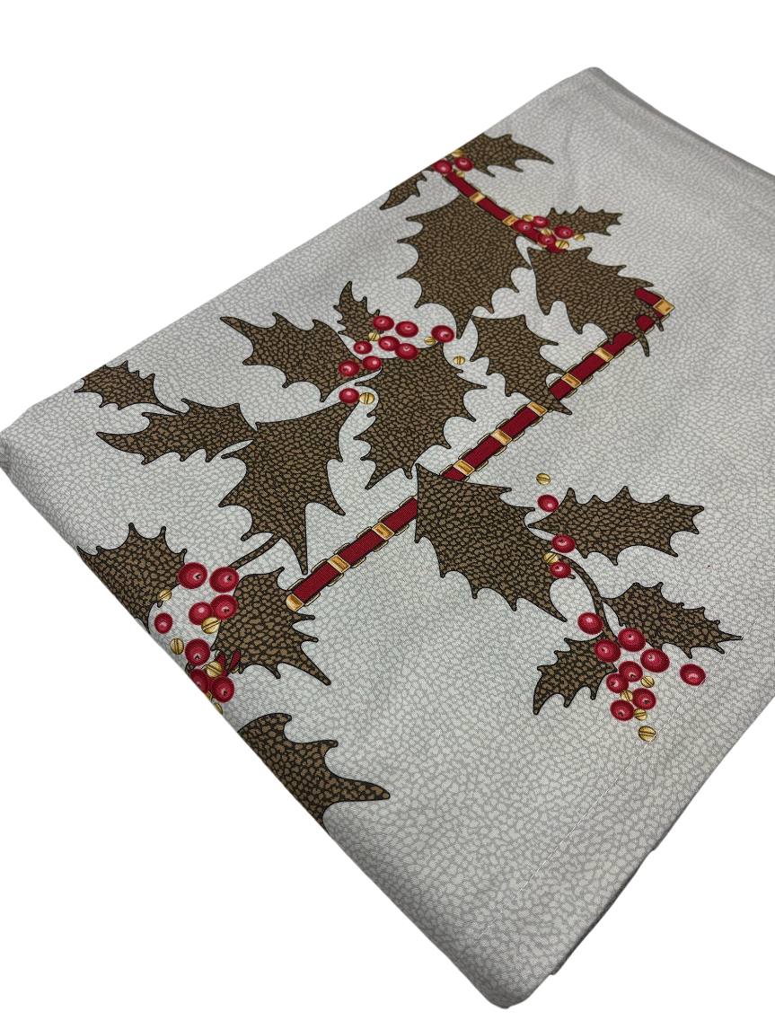 Tovaglia da tavola x 12 con tovaglioli Natale Holly