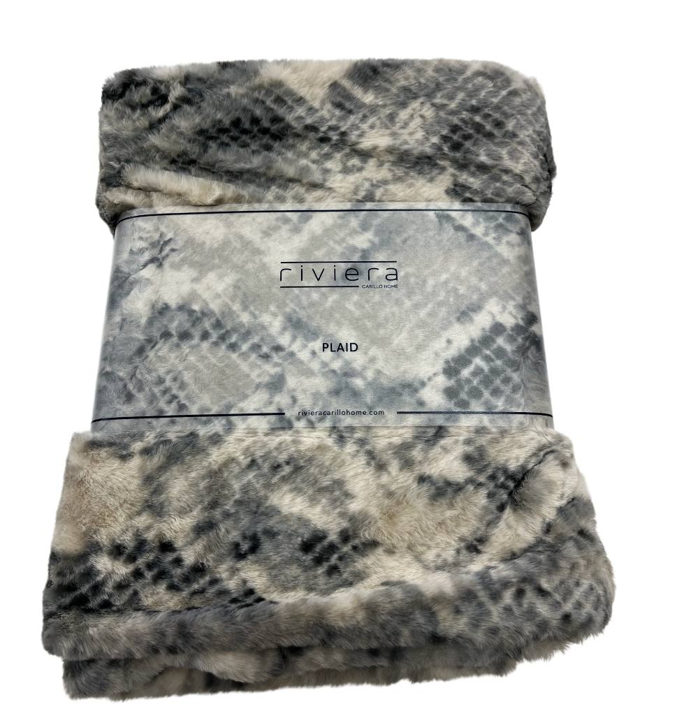 Plaid in eco pelliccia Aida