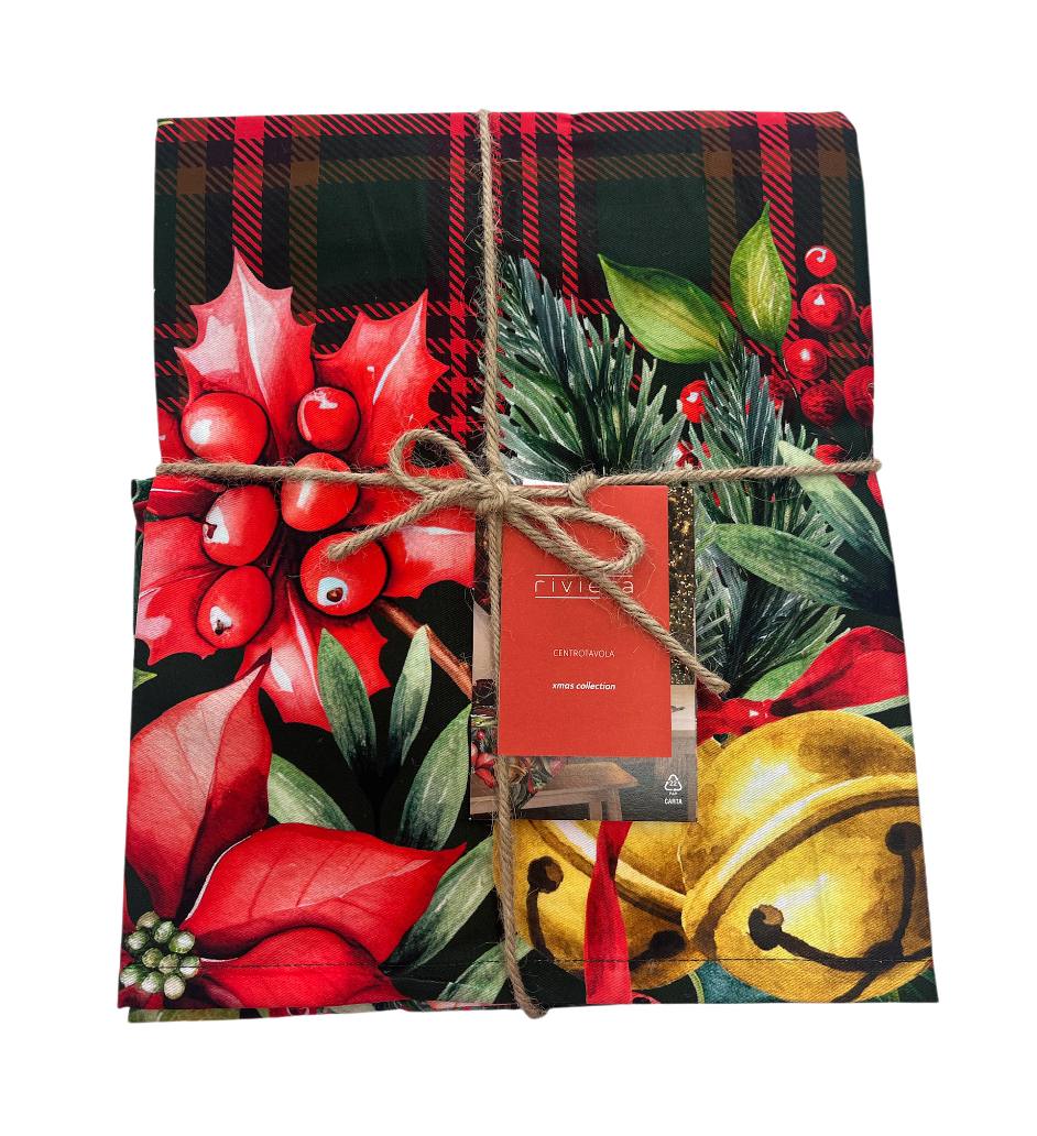 Centrotavola/ Runner Antimacchia Natale Christmas Carol Multi