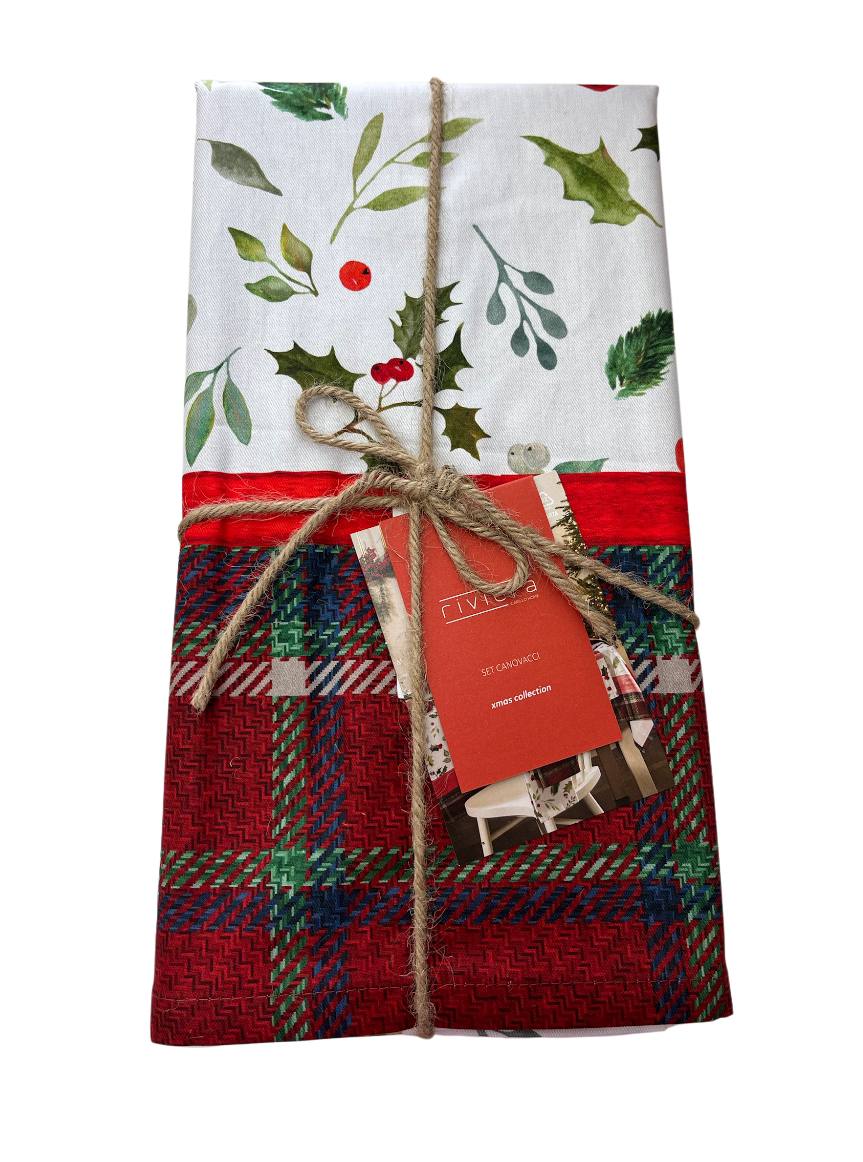 Set 3 Strofinacci Antimacchia Natale Noel