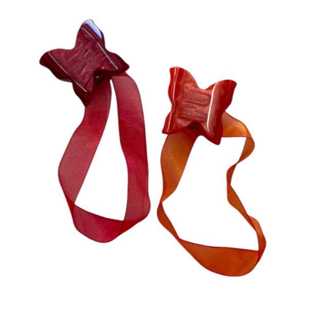 Coppia calamite per tende in madreperla farfalle piccole