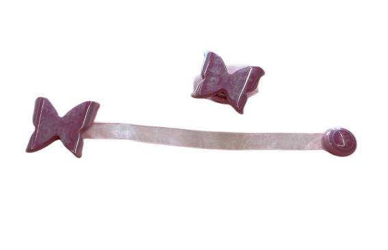Coppia calamite per tende in madreperla farfalle grandi
