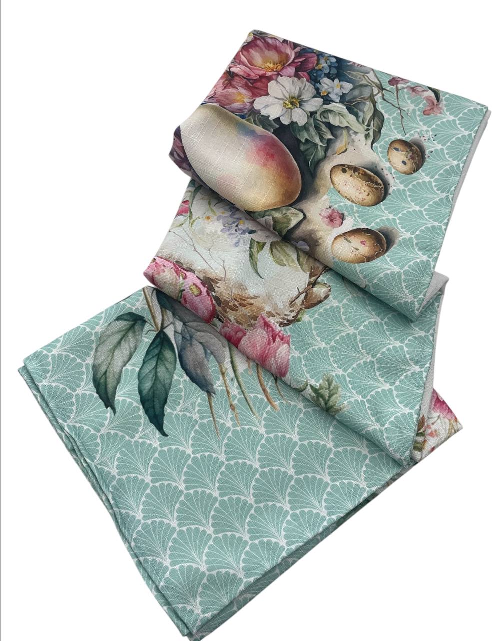 Tovaglia Pasqua Easter Eggs Acqua